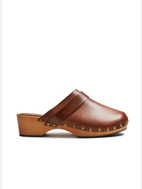 Lisa B. low Heel Leather Clogs -Tan Garmentory Women's 38